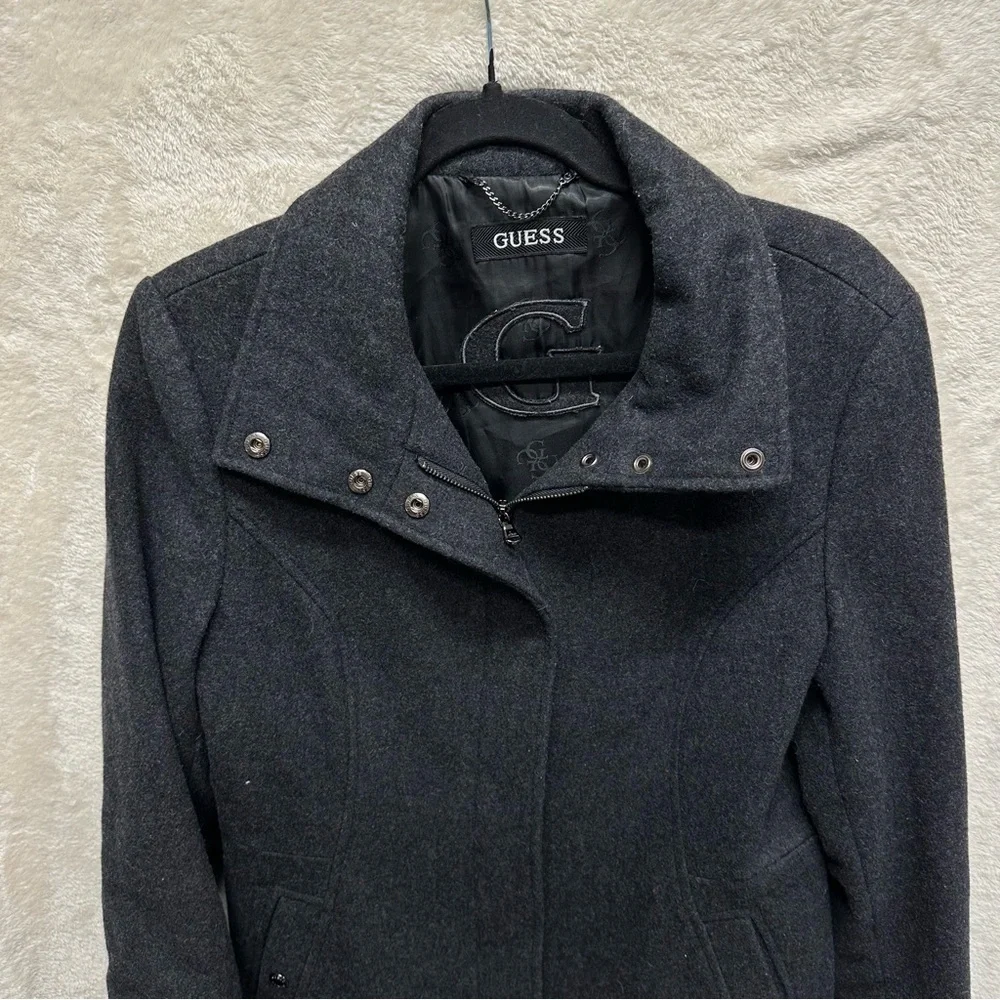 Y2K Guess women’s wool trench coat size medium gray